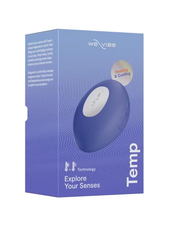WE VIBE TEMP VIBRADOR CON FUNCION DE CALOR Y FRIO AZUL LAVANDA