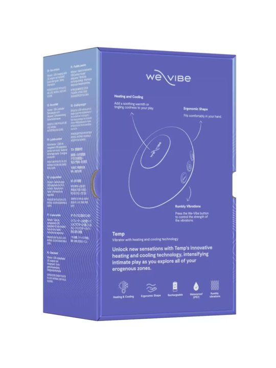 WE VIBE TEMP VIBRADOR CON FUNCION DE CALOR Y FRIO AZUL LAVANDA