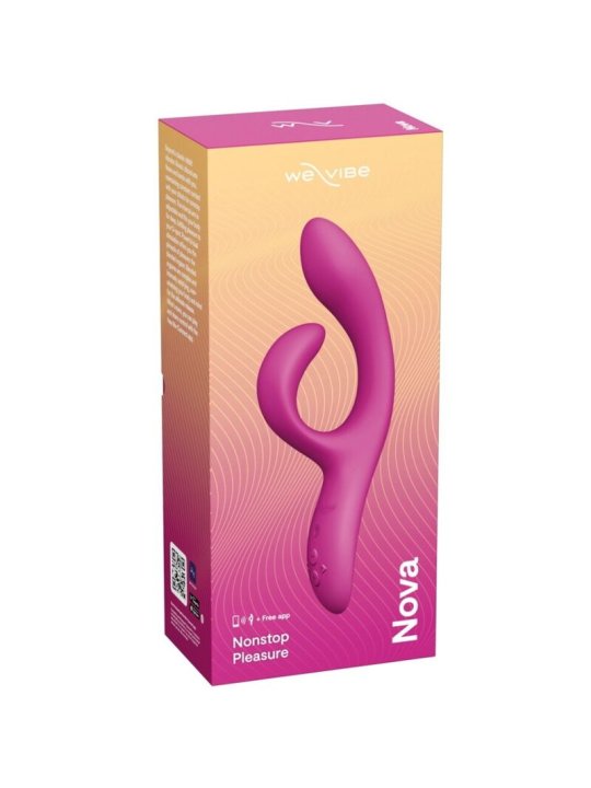 WE VIBE NOVA 2 VIBRADOR RABBIT FLEXIBLE CON 10 MODOS DE VIBRACION Y CONTROL POR APP MORADO