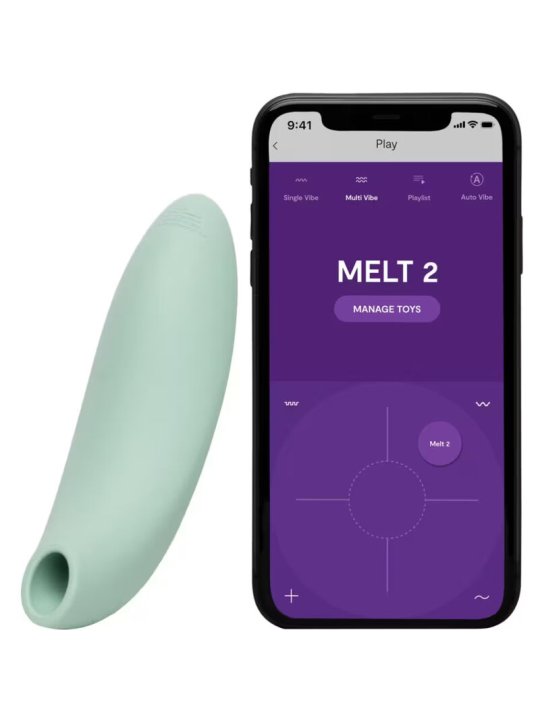 WE VIBE MELT 2 ESTIMULADOR CLITORIANO POR ONDAS DE AIRE VERDE SALVIA