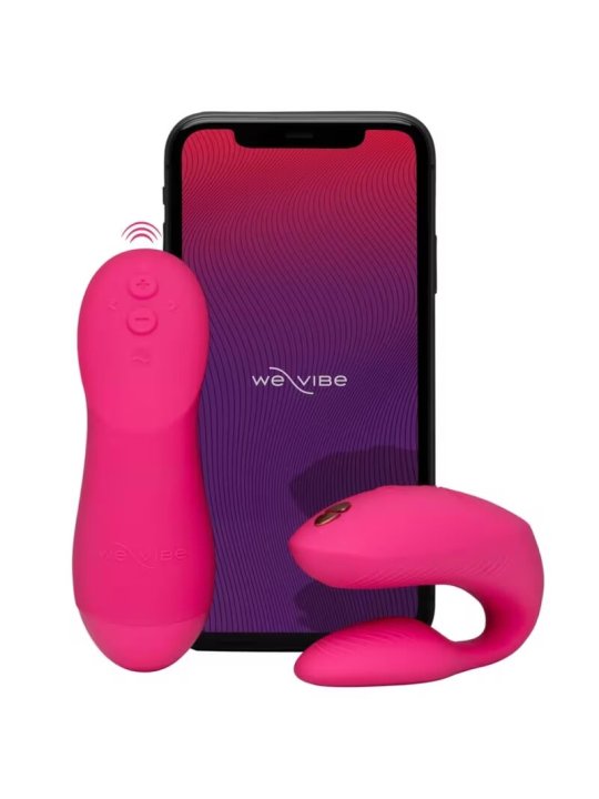 WE VIBE CHORUS PRO VIBRADOR PREMIUM PARA PAREJAS ROSA ELECTRICO