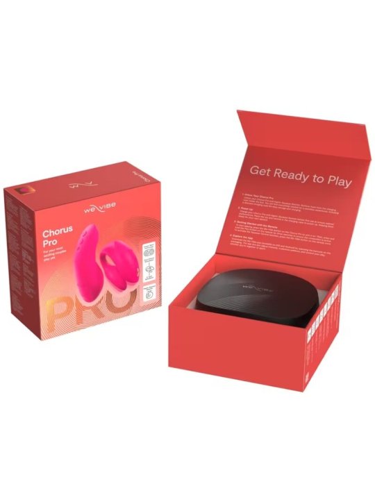 WE VIBE CHORUS PRO VIBRADOR PREMIUM PARA PAREJAS ROSA ELECTRICO