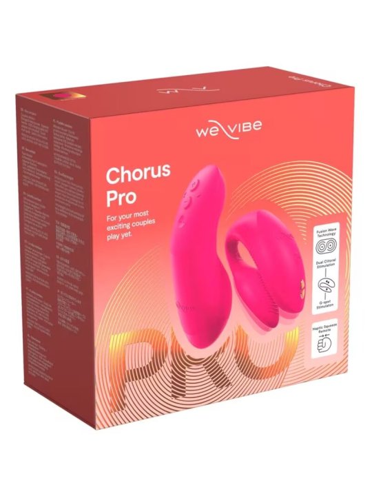WE VIBE CHORUS PRO VIBRADOR PREMIUM PARA PAREJAS ROSA ELECTRICO
