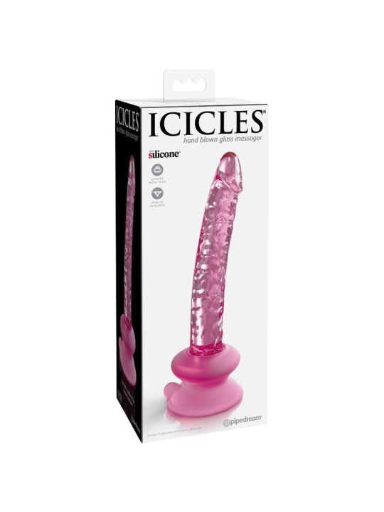 ICICLES N 86 DILDO VIDRIO CON VENTOSA