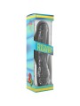 SEVEN CREATIONS VINIL P SHAPE VIBRATOR BLACK PENE 20 CM