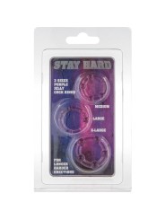 SEVEN CREATIONS JUEGO TRES ANILLOS PENE LILA