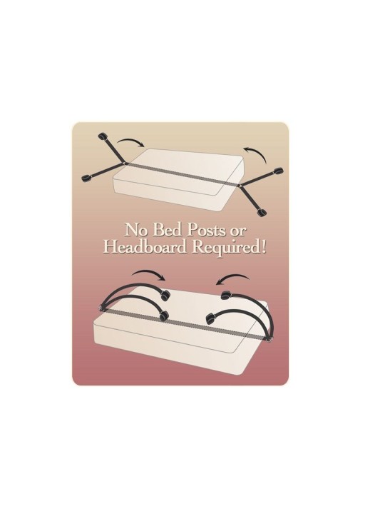 FETISH FANTASY SERIES KIT ATADURAS PARA LA CAMA 1