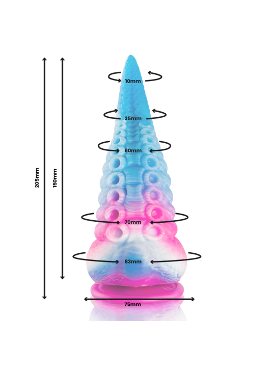EPIC PHORCYS DILDO TENTACULO AZUL TAMANO GRANDE