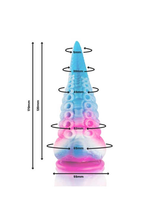 EPIC PHORCYS DILDO TENTACULO AZUL TAMANO PEQUENO
