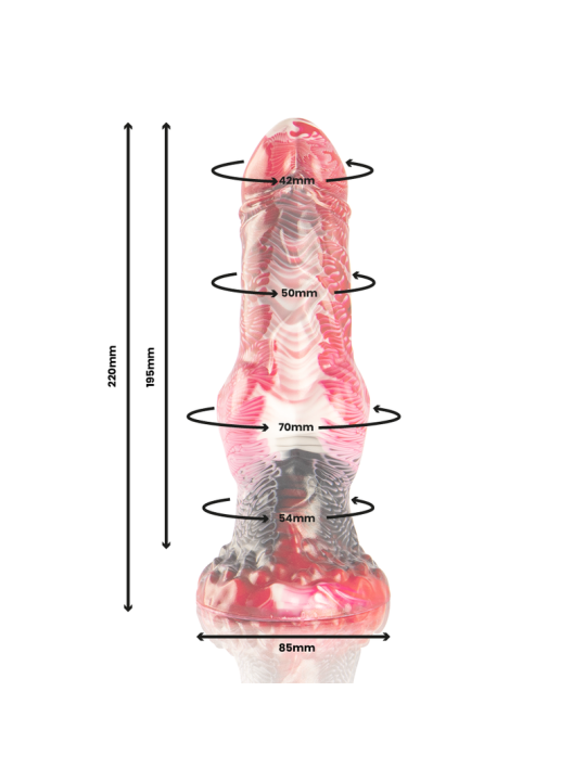 EPIC HELIOS DILDO CON TESTICULOS CALOR Y EXTASIS