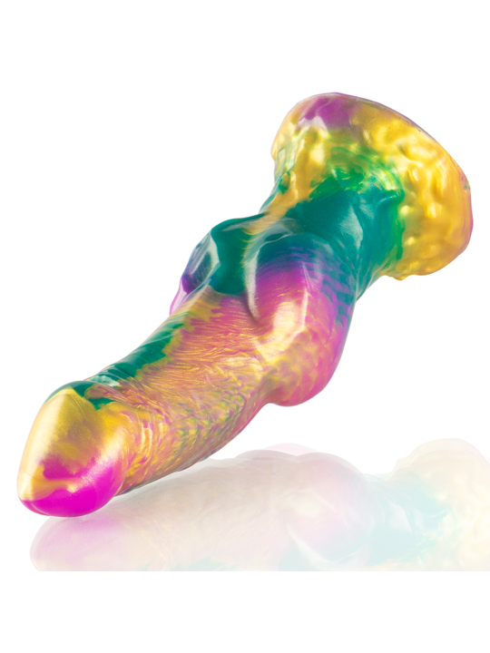 EPIC IRIS DILDO CON TESTICULOS ARCOIRIS DE PLACER