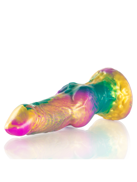 EPIC IRIS DILDO CON TESTICULOS ARCOIRIS DE PLACER