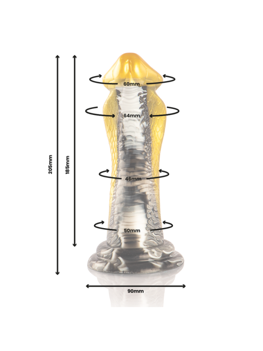 EPIC DRAKON DILDO COBRA AMARILLA