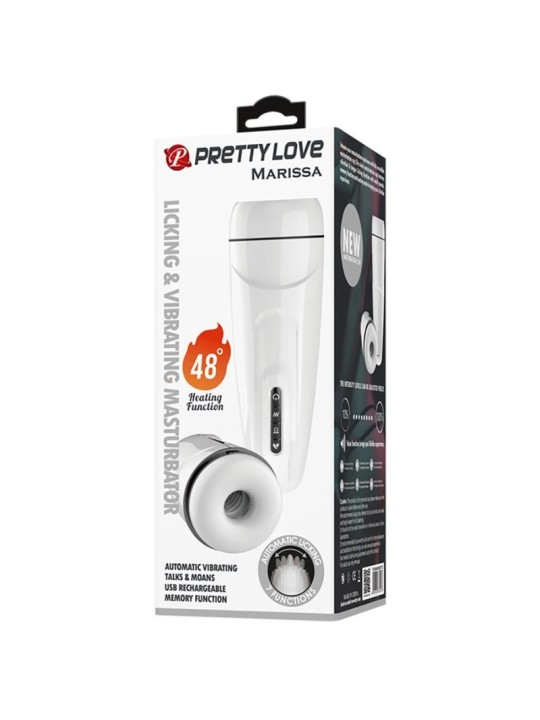 PRETTY LOVE MARISSA MASTURBADOR MASCULINO VIBRACION CALOR VOZ Y ONDAS ESTIMULADORAS