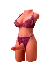XISE MIAH LADY BOY TORSO FEMENINO CON DILDO CON VIBRACION Y THRUSTING 55 CM