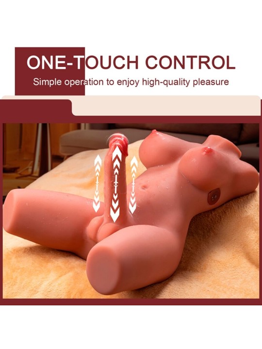 XISE MIAH LADY BOY TORSO FEMENINO CON DILDO CON VIBRACION Y THRUSTING 55 CM