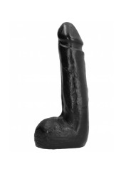 ALL BLACK DILDO REALISTICO NEGRO SUAVE 20 CM