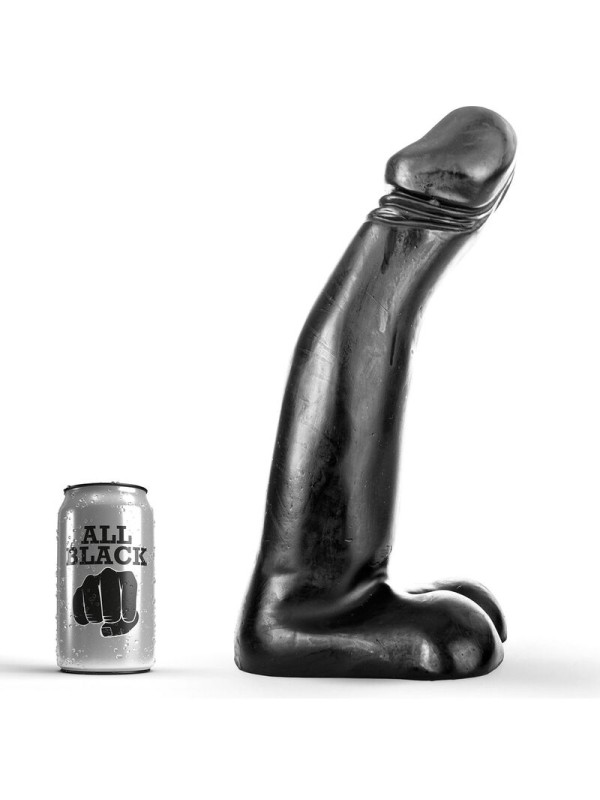 ALL BLACK DILDO REALISTA NEGRO FISTING 29 CM