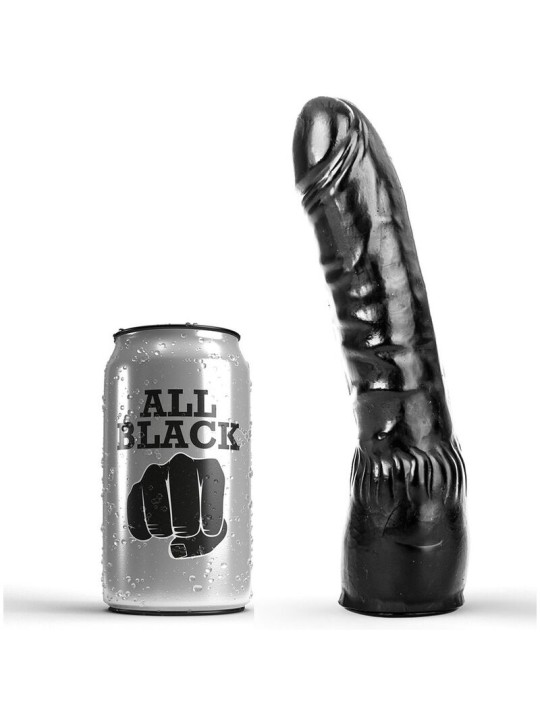 ALL BLACK DILDO NEGRO REALISTICO 20 CM