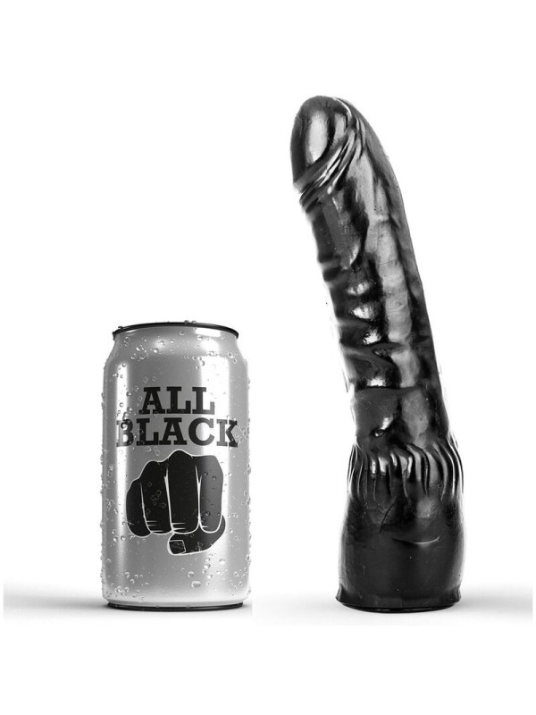 ALL BLACK DILDO NEGRO REALISTICO 20 CM