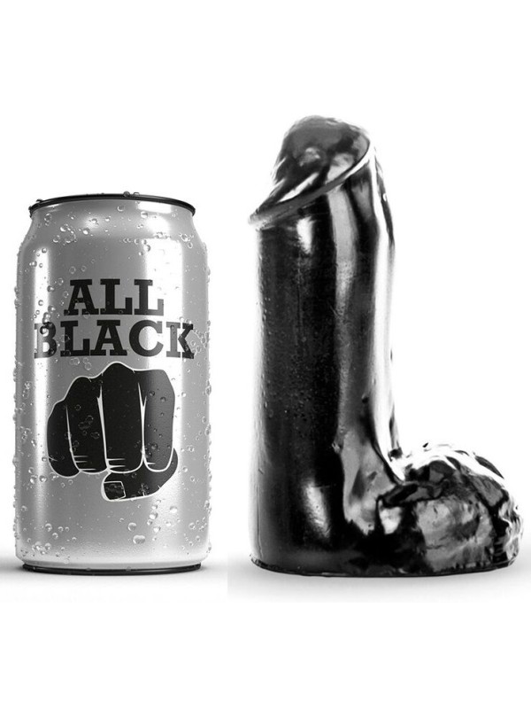 ALL BLACK DILDO REALISTICO 13 CM