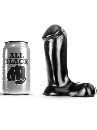 ALL BLACK DILDO REALISTICO 14 CM