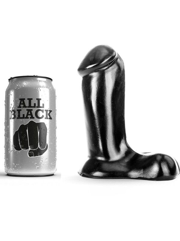 ALL BLACK DILDO REALISTICO 14 CM