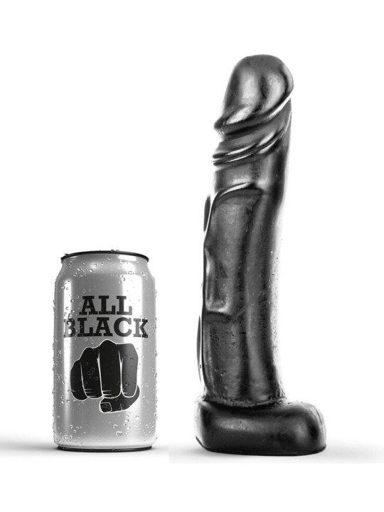 ALL BLACK DILDO 22 CM