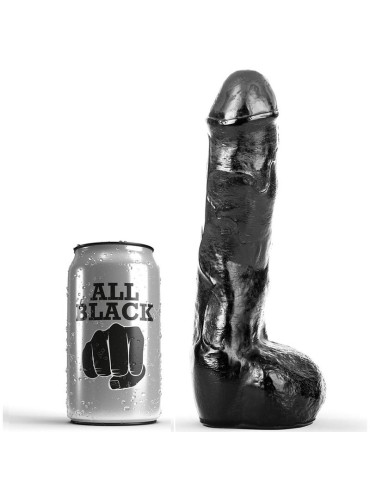 ALL BLACK PENE REALISTICO ANAL 20 CM