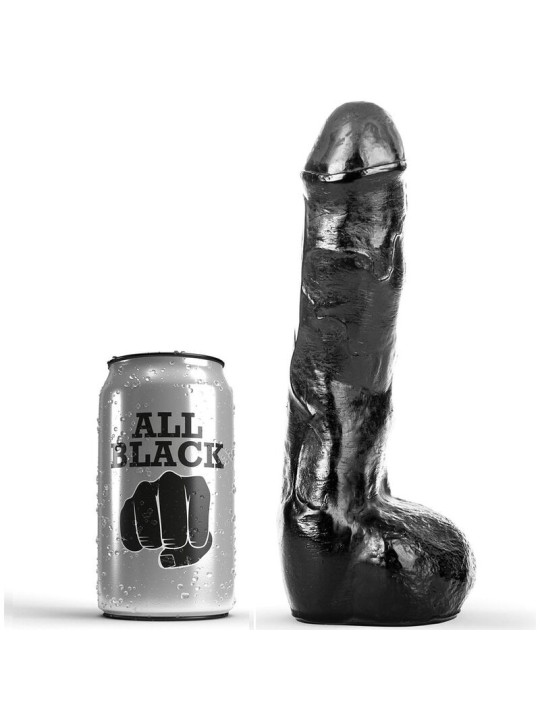 ALL BLACK PENE REALISTICO ANAL 20 CM