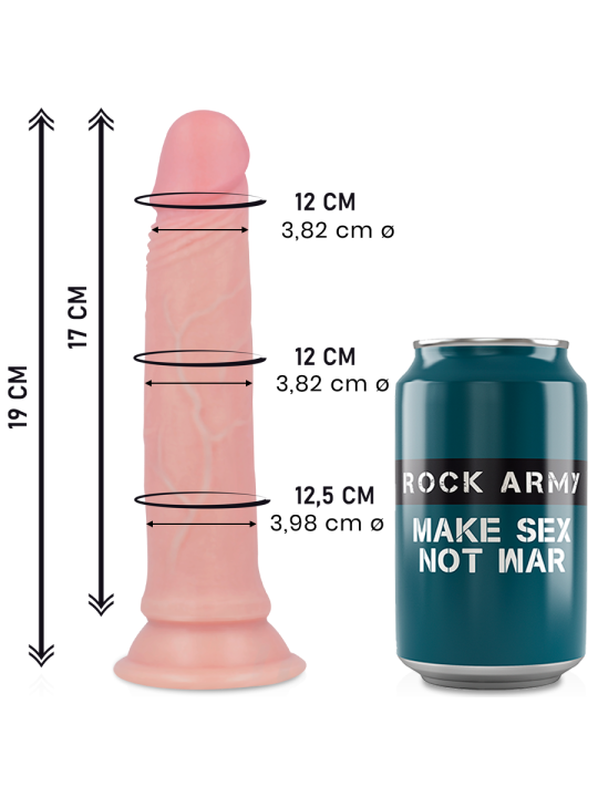 ROCKARMY AVENGER DILDO REALISTICO LIQUID SILICONE 19 CM O 398 CM