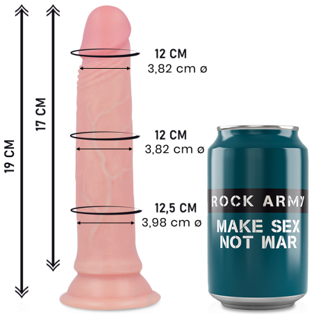 ROCKARMY AVENGER DILDO REALISTICO LIQUID SILICONE 19 CM O 398 CM