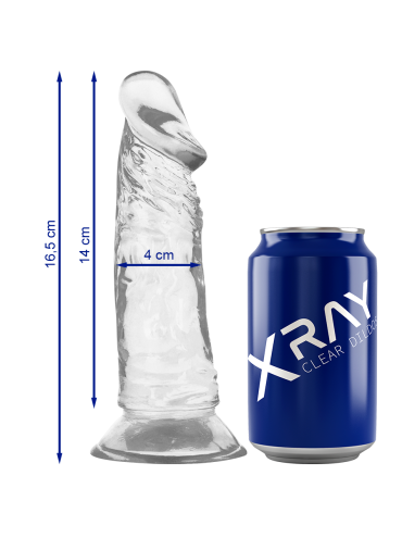 XRAY CLEAR DILDO TRANSPARENTE 165CM X 4CM