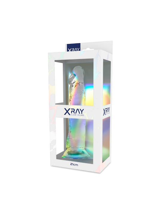 X RAY CLEAR DILDO TRANSPARENTE 21 CM O 4 CM