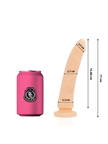 DELTA CLUB DILDO REALISTA NATURAL SILICONA MEDICA 17 CM O 3 CM