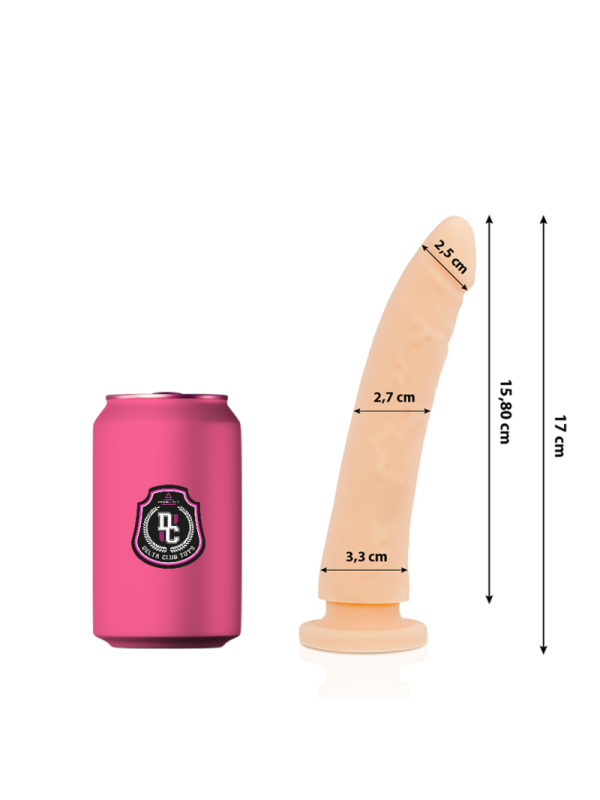 DELTA CLUB DILDO REALISTA NATURAL SILICONA MEDICA 17 CM O 3 CM