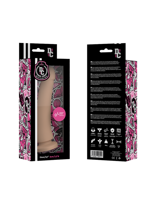 DELTA CLUB DILDO REALISTA NATURAL SILICONA MEDICA 17 CM O 3 CM