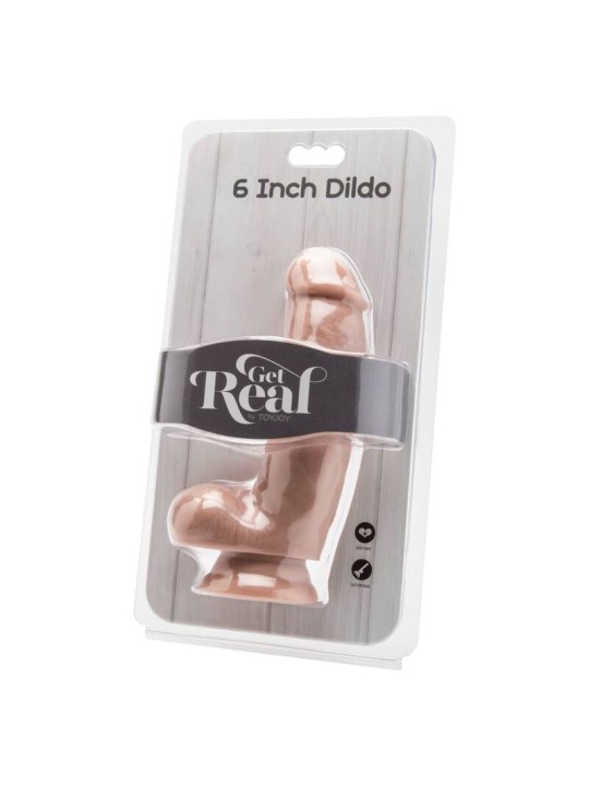 GET REAL DILDO 12 CM CON TESTICULOS NATURAL