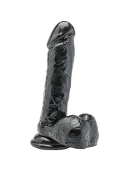 GET REAL DILDO 18 CM CON TESTICULOS NEGRO