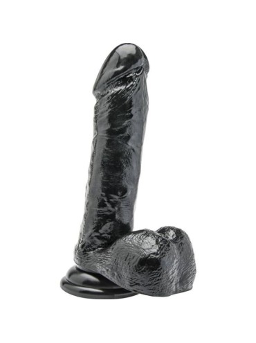 GET REAL DILDO 18 CM CON TESTICULOS NEGRO
