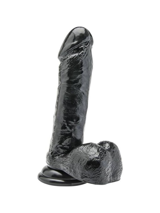 GET REAL DILDO 18 CM CON TESTICULOS NEGRO