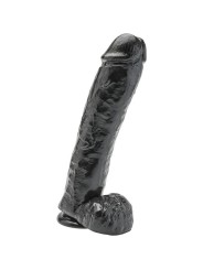GET REAL DILDO 28 CM CON TESTICULOS NEGRO