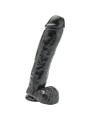 GET REAL DILDO 28 CM CON TESTICULOS NEGRO