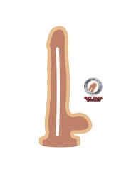 GET REAL DUAL DENSITY DILDO 18 CM CON TESTICULOS NATURAL