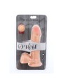 GET REAL DUAL DENSITY DILDO 18 CM CON TESTICULOS NATURAL