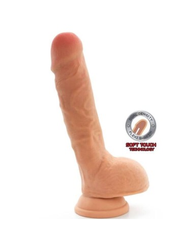 GET REAL DUAL DENSITY DILDO 255 CM CON TESTICULOS NATURAL