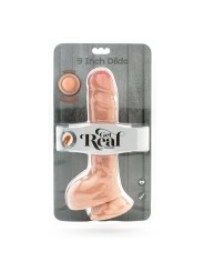 GET REAL DUAL DENSITY DILDO 255 CM CON TESTICULOS NATURAL