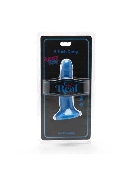GET REAL HAPPY DICKS DONG 12 CM AZUL