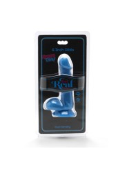GET REAL HAPPY DICKS DILDO 12 CM CON TESTICULOS AZUL