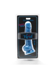GET REAL HAPPY DICKS 19 CM CON TESTICULOS AZUL